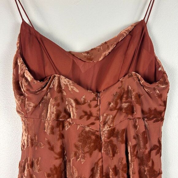 JENNY YOO Rory Velvet Cowl Neck Dress Gown - Size 2 - Picture 9 of 11